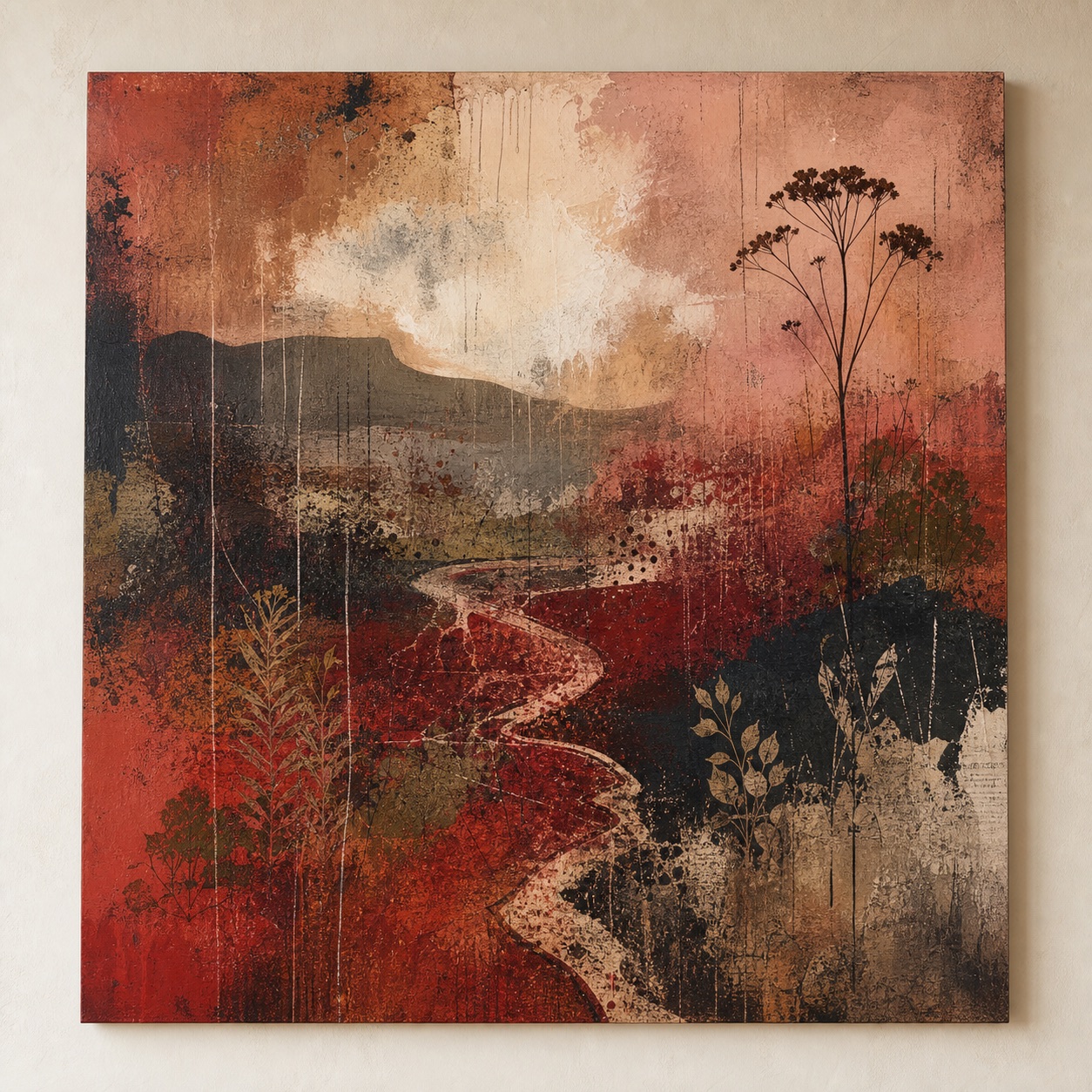 Red Earth, Soft Rain original artwork